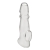 Прозрачная насадка для пениса Girthy Penis Enhancing Sleeve Extension - 17,1 см. - BlueLine - в Пушкино купить с доставкой