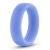 Голубое люминесцентное кольцо Silicone Glo Cock Ring - Blush Novelties - в Пушкино купить с доставкой