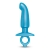 Голубая анальная пробка для массажа простаты Hither Silicone Prostate Plug - 14,3 см. - b-Vibe - в Пушкино купить с доставкой