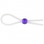 Прозрачное лассо с фиолетовой бусиной SILICONE COCK RING WITH BEAD LAVENDER - NMC - в Пушкино купить с доставкой