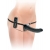 Черный страпон с вагинальной пробкой Deluxe Vibrating Penetrix Strap-On - 19 см. - Pipedream - купить с доставкой в Пушкино