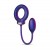 Фиолетовое эрекционное виброкольцо с анальным шариком Eclipse - ONE DC B.V. - в Пушкино купить с доставкой