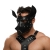 Черная кожаная маска «Собака» - Crazy Handmade - купить с доставкой в Пушкино
