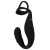 Черное эрекционное кольцо со стимуляцией промежности и анальной пробкой Cock Ring with RC Prostate Plug - Orion - в Пушкино купить с доставкой