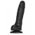 Черный фаллоимитатор Sliding Skin Realistic Dildo XXL с подвижной кожей - 20 см. - Strap-on-me