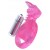Розовая вибронасадка со стимулятор клитора   Язычок - Toyfa Basic - в Пушкино купить с доставкой