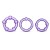 Набор из 3 фиолетовых эрекционных колец Stay Hard Beaded Cockrings - Blush Novelties - в Пушкино купить с доставкой