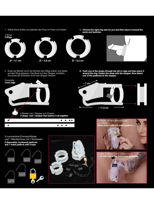 Набор для мужского пояса верности Cock Cage Set - Orion - купить с доставкой в Пушкино