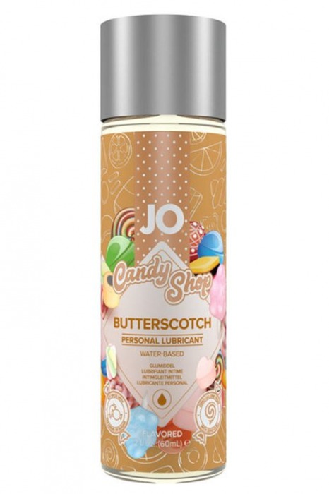 Смазка на водной основе Candy Shop Butterscotch с ароматом ирисок - 60 мл. - System JO - купить с доставкой в Пушкино