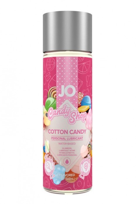 Смазка на водной основе Candy Shop Cotton Candy с ароматом сладкой ваты - 60 мл. - System JO - купить с доставкой в Пушкино