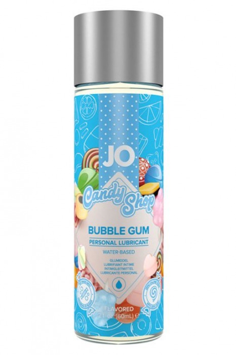 Смазка на водной основе Candy Shop Bubblegum с ароматом жвачки - 60 мл. - System JO - купить с доставкой в Пушкино