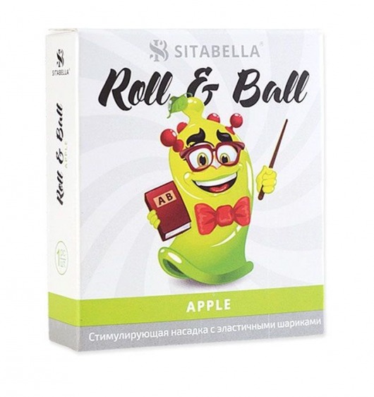 Стимулирующий презерватив-насадка Roll   Ball Apple - Sitabella - купить с доставкой в Пушкино