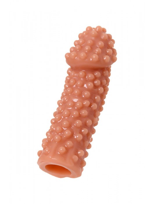 Телесная насадка на фаллос с бугорками KOKOS Extreme Sleeve 10 - 15,8 см. - KOKOS - в Пушкино купить с доставкой