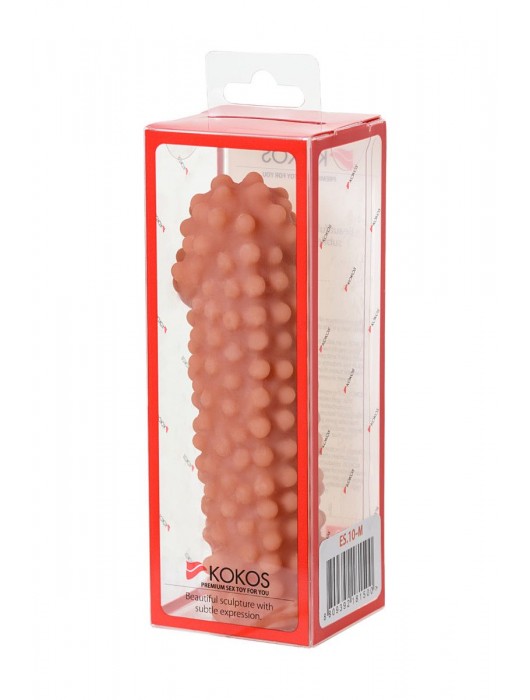 Телесная насадка на фаллос с бугорками KOKOS Extreme Sleeve 10 - 15,8 см. - KOKOS - в Пушкино купить с доставкой