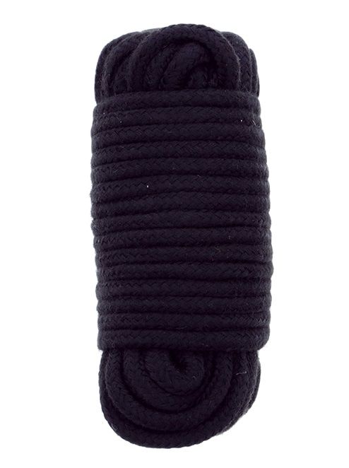 Черная веревка для связывания BONDX LOVE ROPE - 10 м. - Dream Toys - купить с доставкой в Пушкино