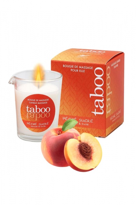 Массажное аромамасло с афродизиаками для женщин RUF Taboo Peche sucre - 60 гр. - RUF - купить с доставкой в Пушкино