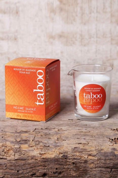 Массажное аромамасло с афродизиаками для женщин RUF Taboo Peche sucre - 60 гр. - RUF - купить с доставкой в Пушкино