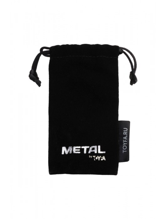 Серебристая коническая анальная пробка с красным кристаллом - 8 см. - ToyFa - купить с доставкой в Пушкино