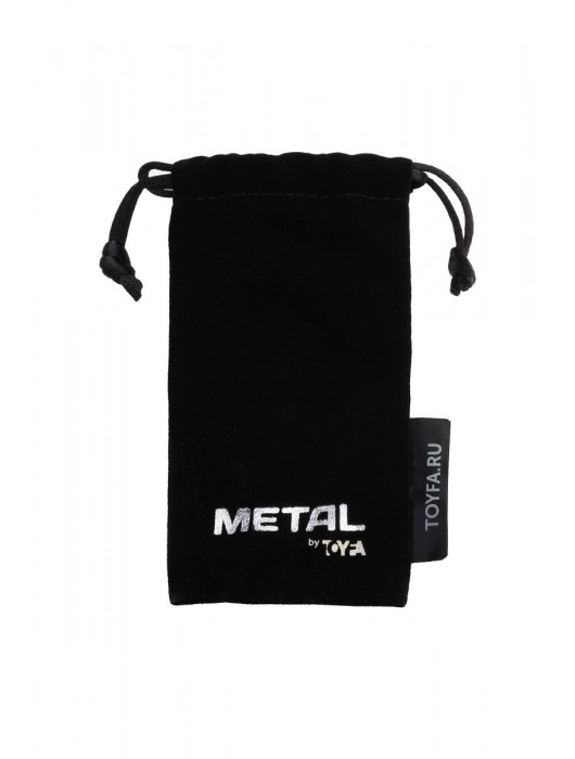 Серебристая коническая анальная пробка с красным кристаллом-сердечком - 7 см. - ToyFa - купить с доставкой в Пушкино