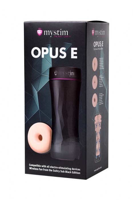 Мастурбатор-анус Opus E Donut с возможностью подключения электростимуляции - MyStim - купить с доставкой в Пушкино