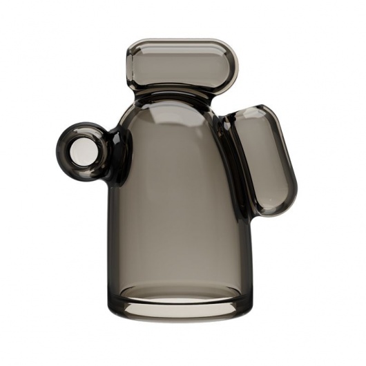 Дымчатая насадка-мастурбатор с вибрацией Vibrating Crystal Cap I - Baile - в Пушкино купить с доставкой