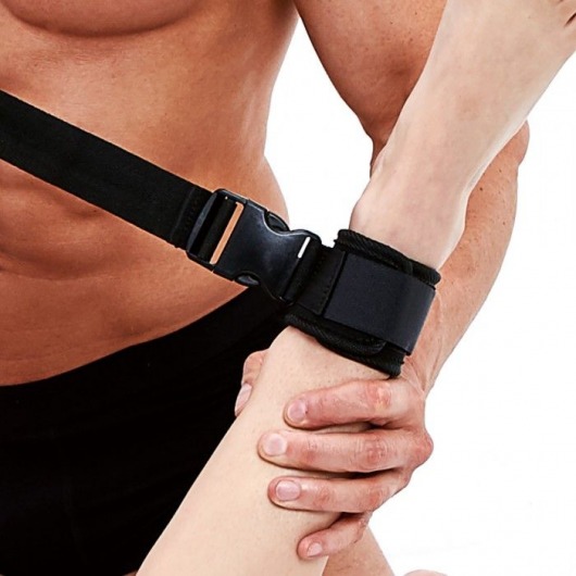 Черные фиксаторы для глубокого проникновения G-Spot Pal - Lux Fetish - купить с доставкой в Пушкино