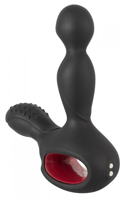 Черный вибромассажер простаты с нагревом и ротацией Prostate Plug - 14,5 см. - Orion - в Пушкино купить с доставкой