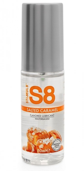 Лубрикант S8 Flavored Lube со вкусом солёной карамели - 50 мл. - Stimul8 - купить с доставкой в Пушкино