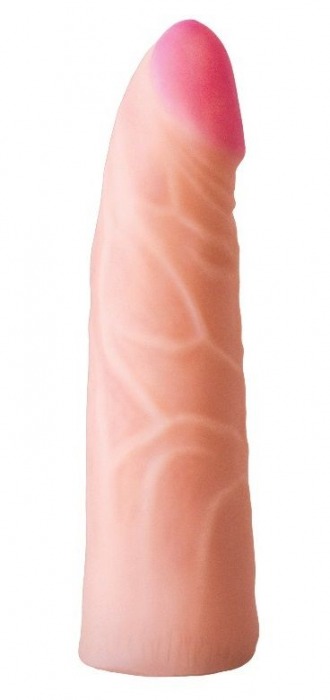 Фаллическая насадка на трусики харнесс - 17,5 см. - LOVETOY (А-Полимер) - купить с доставкой в Пушкино