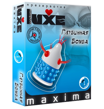 Презерватив LUXE Maxima  Глубинная бомба  - 1 шт. - Luxe - купить с доставкой в Пушкино