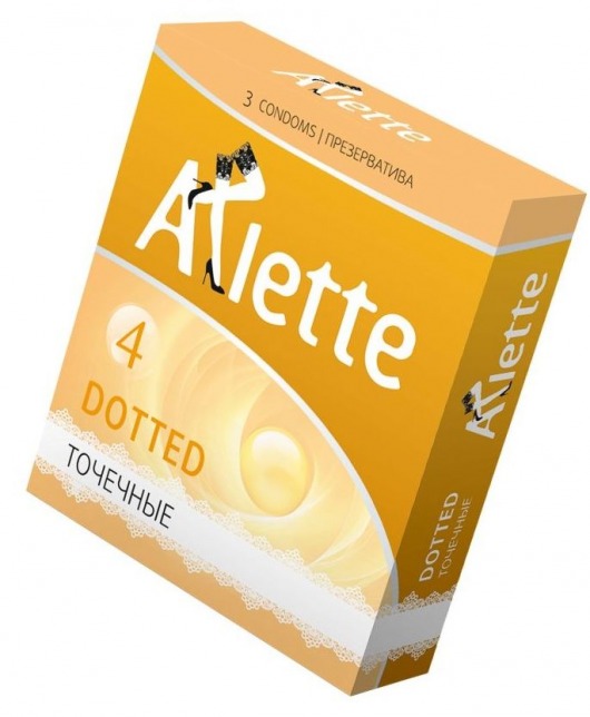 Презервативы Arlette Dotted с точечной текстурой - 3 шт. - Arlette - купить с доставкой в Пушкино
