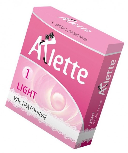 Ультратонкие презервативы Arlette Light - 3 шт. - Arlette - купить с доставкой в Пушкино