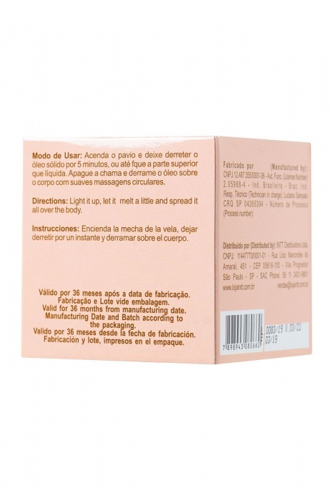 Массажная свеча для поцелуев Peach с ароматом персика - 30 гр. - INTT - купить с доставкой в Пушкино