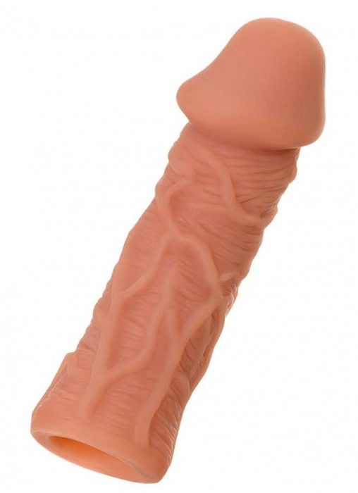 Телесная реалистичная насадка KOKOS Extreme Sleeve 05 с дополнительной стимуляцией - 12,7 см. - KOKOS - в Пушкино купить с доставкой
