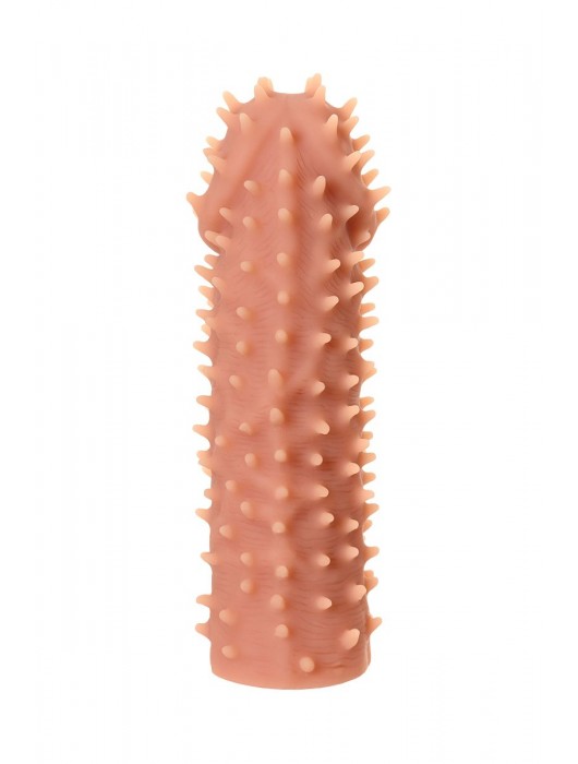 Телесная реалистичная насадка KOKOS Extreme Sleeve 07 с дополнительной стимуляцией - 12,7 см. - KOKOS - в Пушкино купить с доставкой