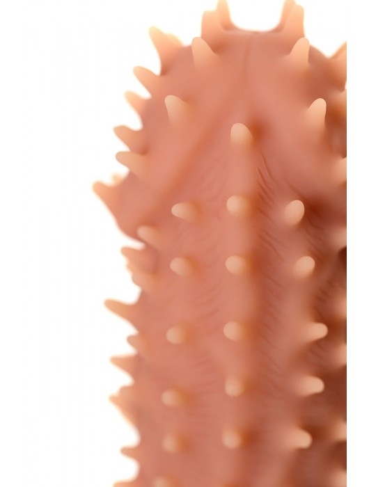 Телесная реалистичная насадка KOKOS Extreme Sleeve 07 с дополнительной стимуляцией - 12,7 см. - KOKOS - в Пушкино купить с доставкой