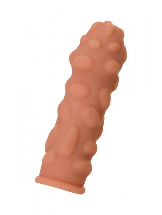 Телесная реалистичная насадка KOKOS Extreme Sleeve 11 с дополнительной стимуляцией - 12,7 см. - KOKOS - в Пушкино купить с доставкой