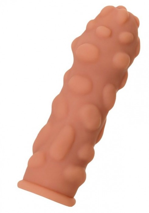 Телесная реалистичная насадка KOKOS Extreme Sleeve 11 с дополнительной стимуляцией - 12,7 см. - KOKOS - в Пушкино купить с доставкой