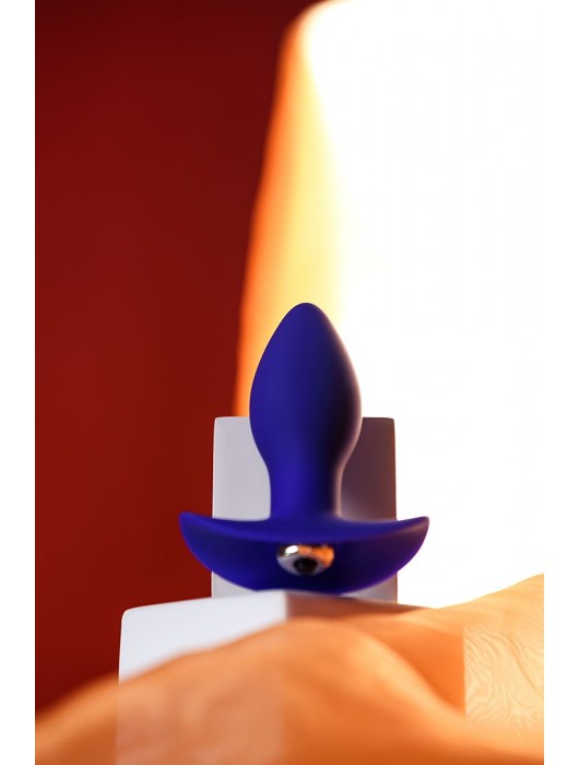 Синяя анальная вибровтулка Fancy - 10,7 см. - ToyFa