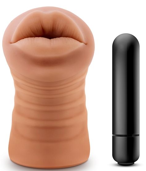 Кофейный мастурбатор-ротик Isabella - Blush Novelties - в Пушкино купить с доставкой