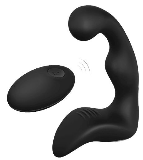 Черный вибромассажер простаты REMOTE BOOTY PLEASER - Dream Toys - в Пушкино купить с доставкой