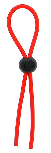 Красное эрекционное лассо с одной бусинкой-утяжкой STRETCHY THICK LASSO - Dream Toys - в Пушкино купить с доставкой