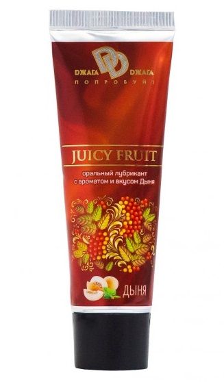 Интимный съедобный лубрикант JUICY FRUIT с ароматом дыни - 30 мл. - БиоМед - купить с доставкой в Пушкино