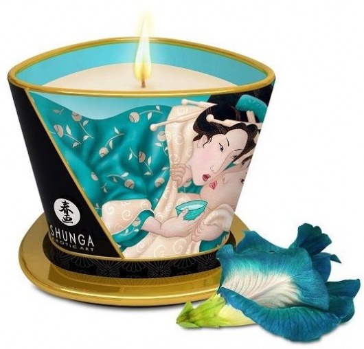 Массажная свеча Island Blossoms - 170 мл. - Shunga - купить с доставкой в Пушкино