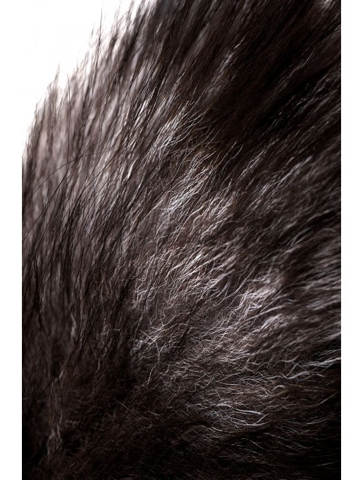 Серебристая металлическая анальная втулка с хвостом чернобурой лисы - размер S - ToyFa - купить с доставкой в Пушкино