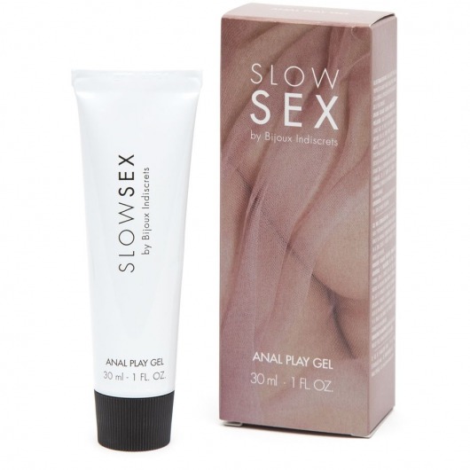 Лубрикант на водной основе Slow Sex Anal Play Gel - 30 мл. - Bijoux Indiscrets - купить с доставкой в Пушкино