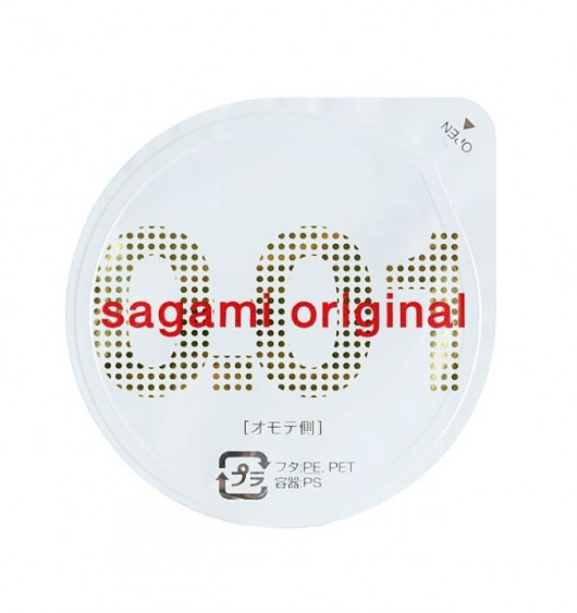 Супертонкий презерватив Sagami Original 0.01 - 1 шт. - Sagami - купить с доставкой в Пушкино