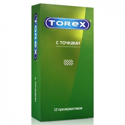 Текстурированные презервативы Torex  С точками  - 12 шт. - Torex - купить с доставкой в Пушкино