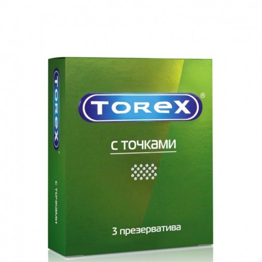 Текстурированные презервативы Torex  С точками  - 3 шт. - Torex - купить с доставкой в Пушкино