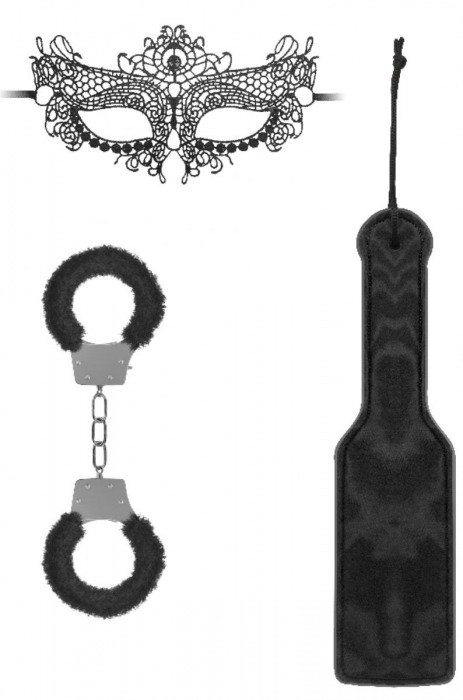 Черный игровой набор Introductory Bondage Kit №4 - Shots Media BV - купить с доставкой в Пушкино